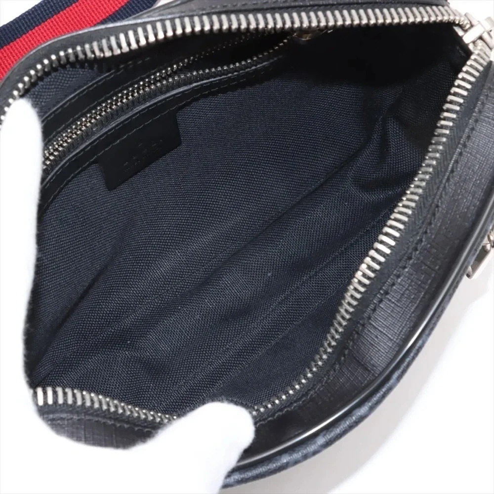 Gucci ophidia zip leather black sling Bag/ belt bag w/COA - Picture 8 of 11